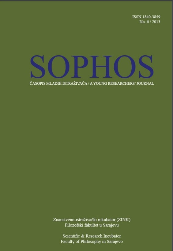 					View No. 6 (2013): Sophos:  A Young Researchers’ Journal
				